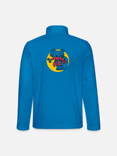 CancerCat - Unisex Softshelljacke - Lichtblau
