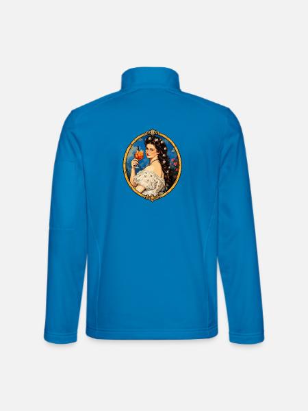 Kaiserin Sisi – Österreich Vintage - Sissi - Unisex Softshelljacke - Lichtblau - Hinten