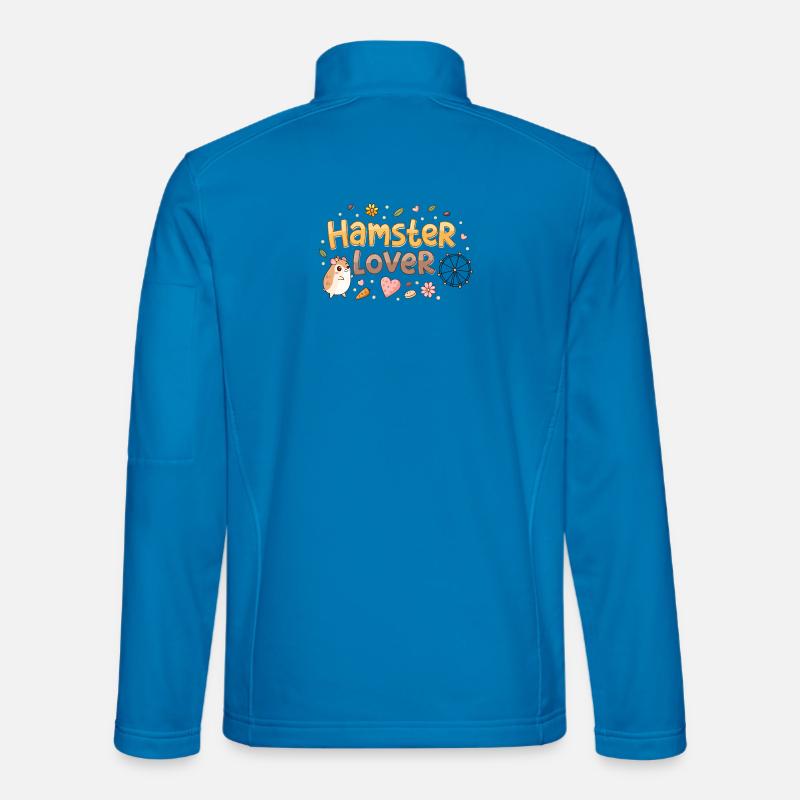 Hamster Lovers with Floral Patterns Unisex Softshell Jacket