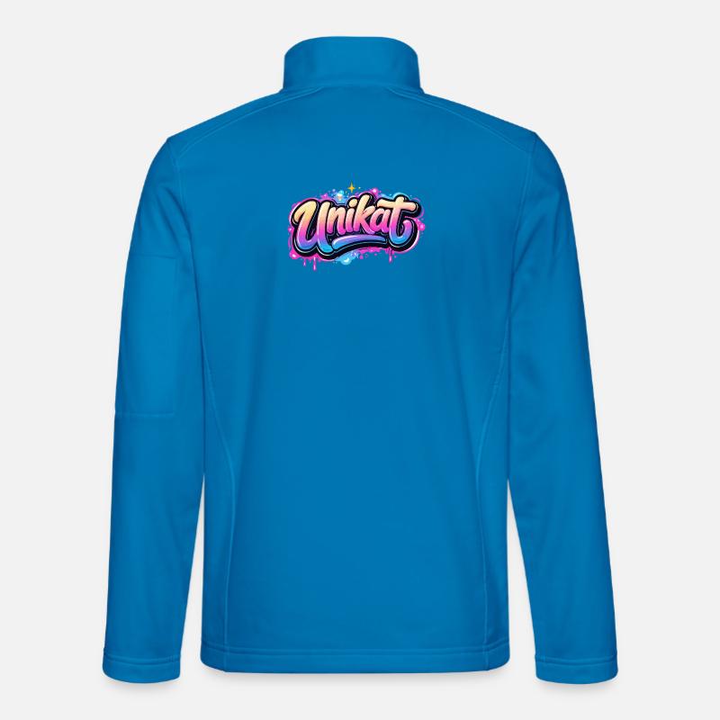 Unique Graffiti Neon - Unisex Softshell Jacket - light blue