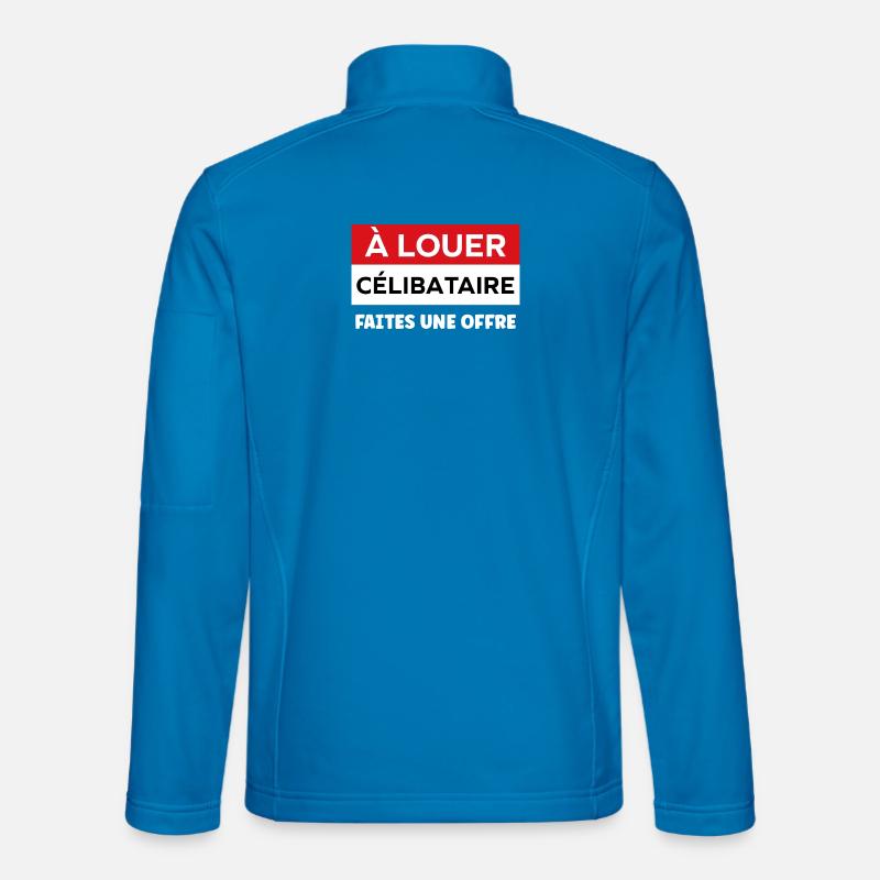 Humour célibataire Veste en tissu softshell Unisexe