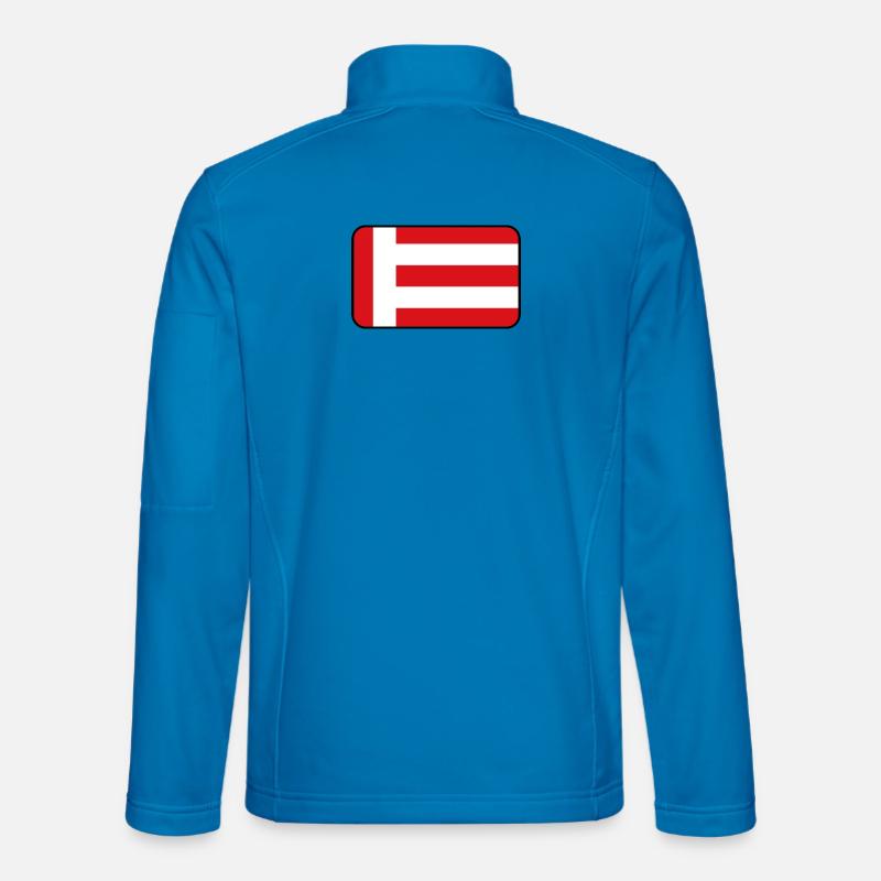 Eindhoven-Flaggenlogo - Unisex Softshelljacke - Lichtblau