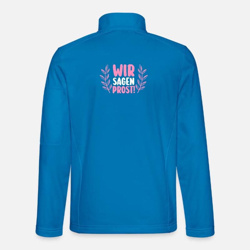 JGA Team Braut Junggesellinnenabschied - Unisex Softshelljacke - Lichtblau