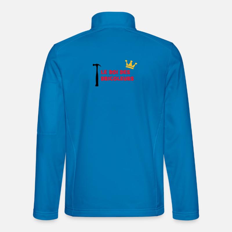 Der König der Heimwerker - Unisex Softshelljacke - Lichtblau