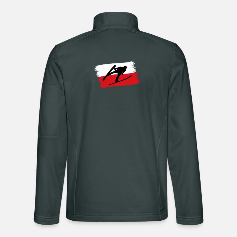 Sauteur à ski Pologne Veste en tissu softshell Unisexe