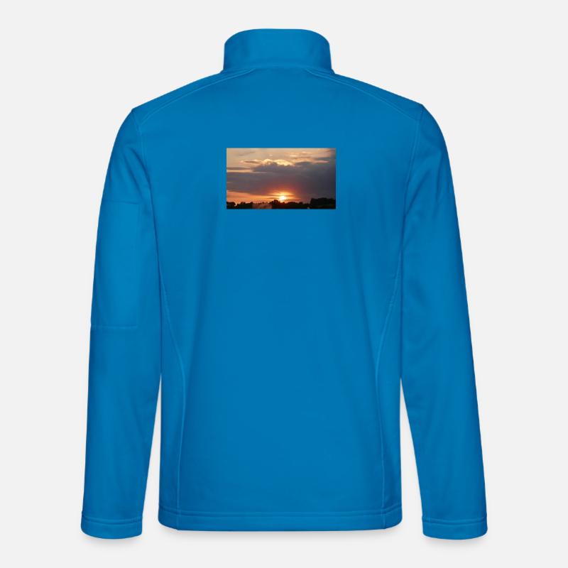 Ein schöner Sonnenuntergang - Unisex Softshelljacke - Lichtblau