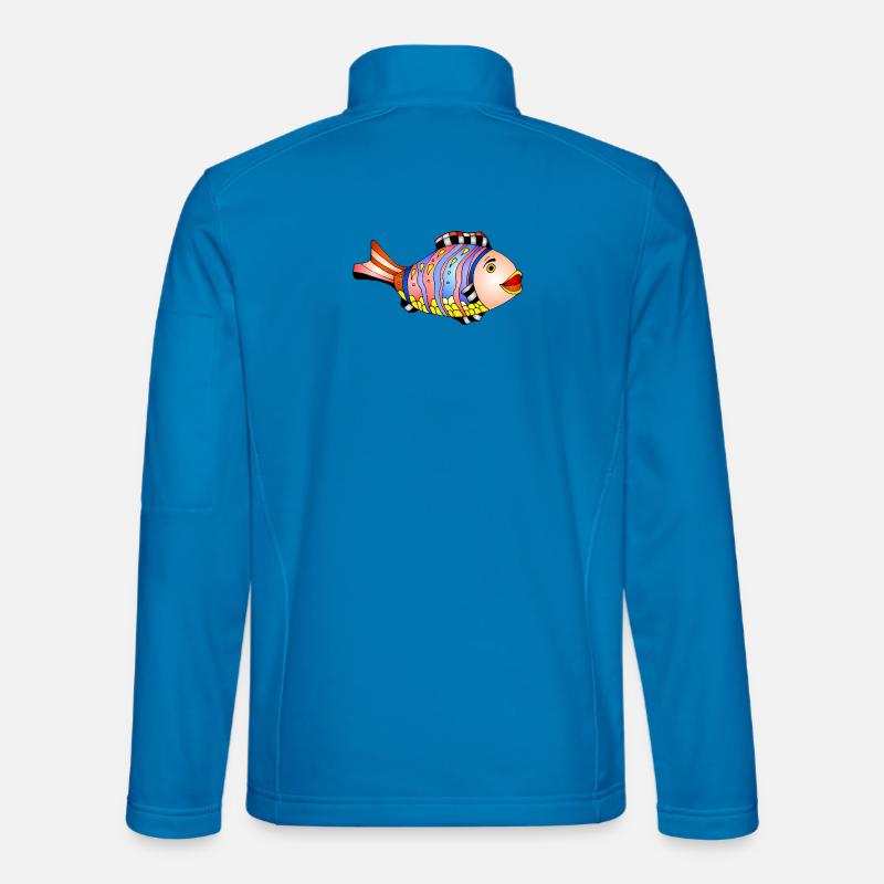 Fisch - Unisex Softshelljacke - Lichtblau