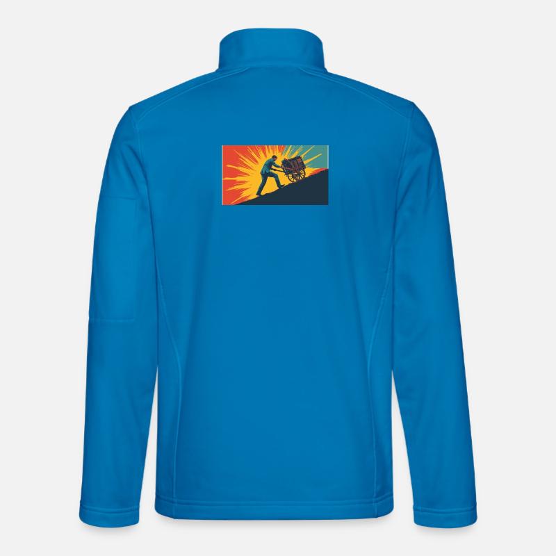 Going the extra Mile - Unisex Softshell Jacket - light blue