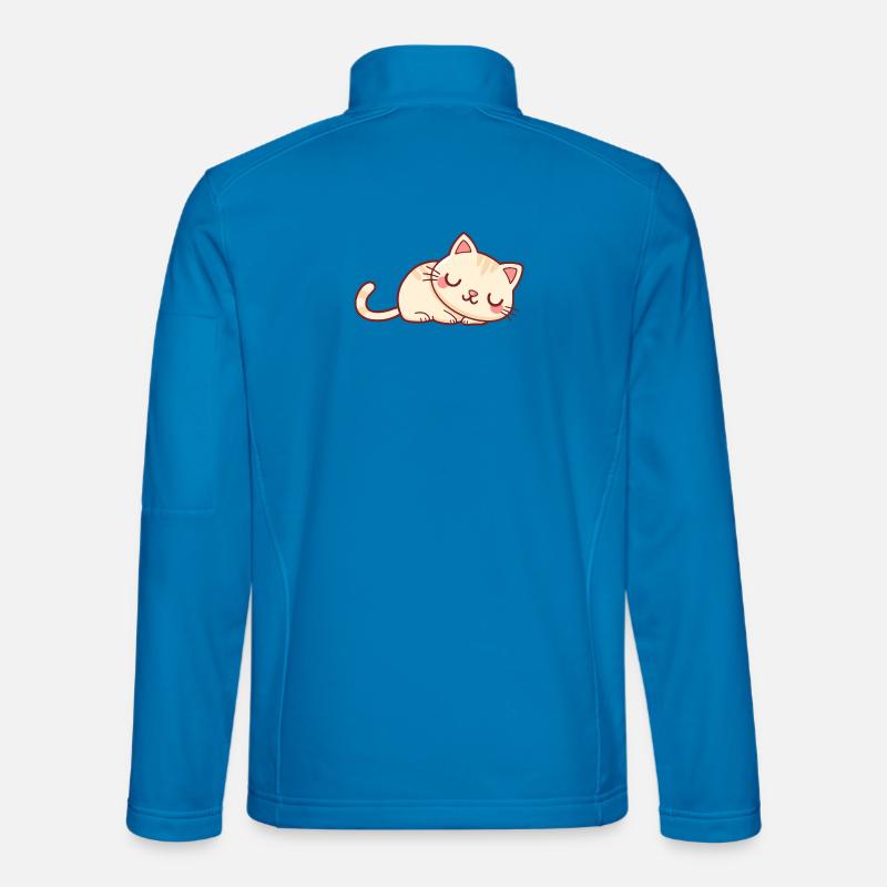 Weichschläfer-Kätzchen - Unisex Softshelljacke - Lichtblau