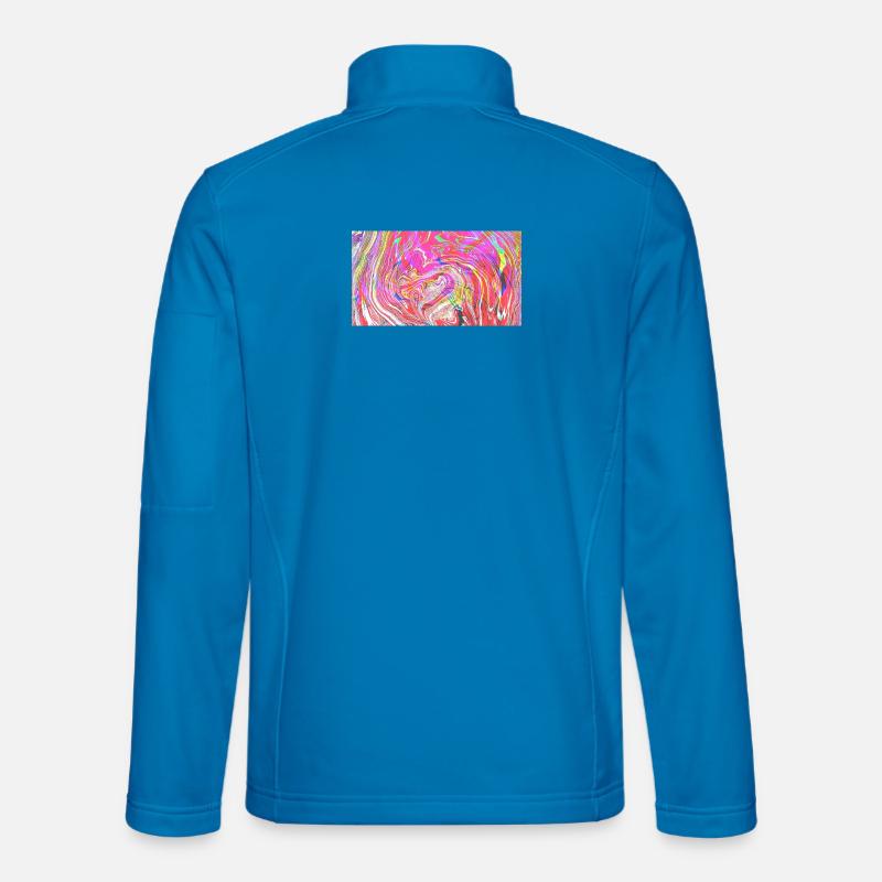 Farbrausch Wirbelkunst - Unisex Softshelljacke - Lichtblau
