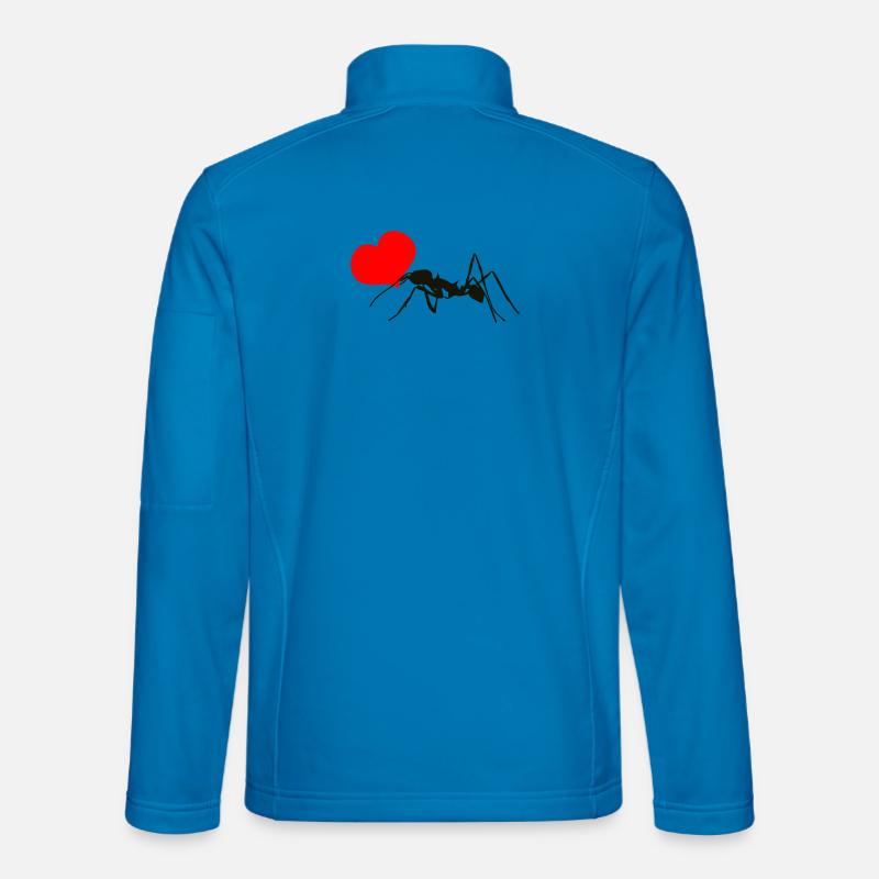 Ameise mit Herz - Unisex Softshelljacke - Lichtblau