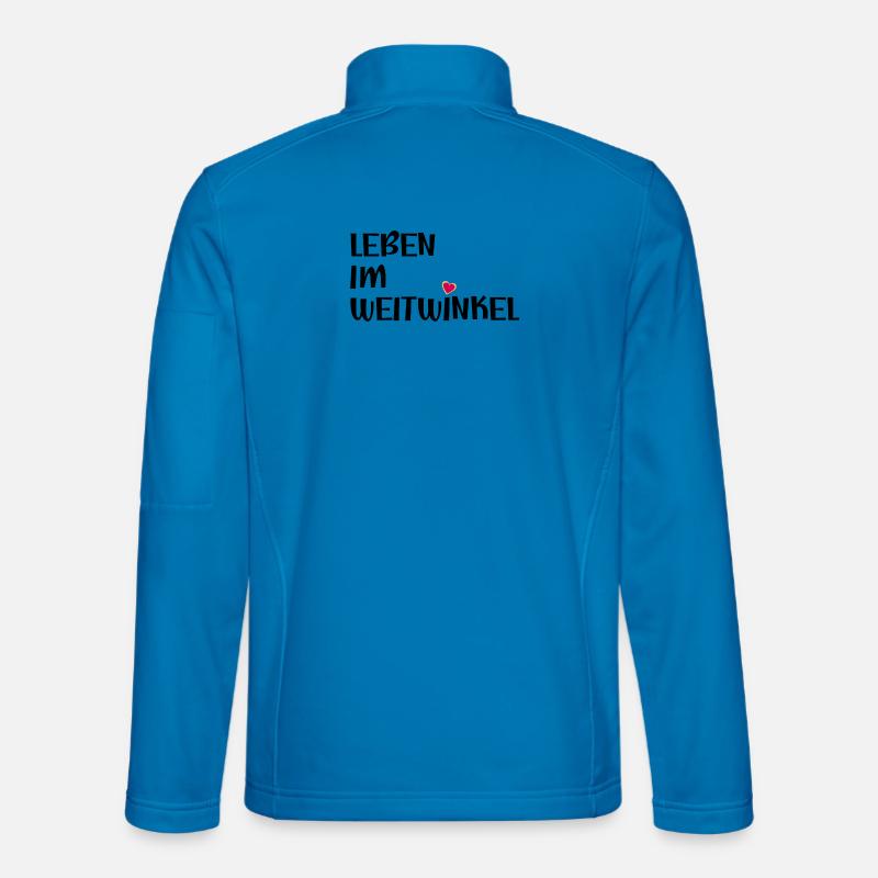 LEBEN IM WEITWINKEL - SOLIDARITAET - Unisex Softshelljacke - Lichtblau