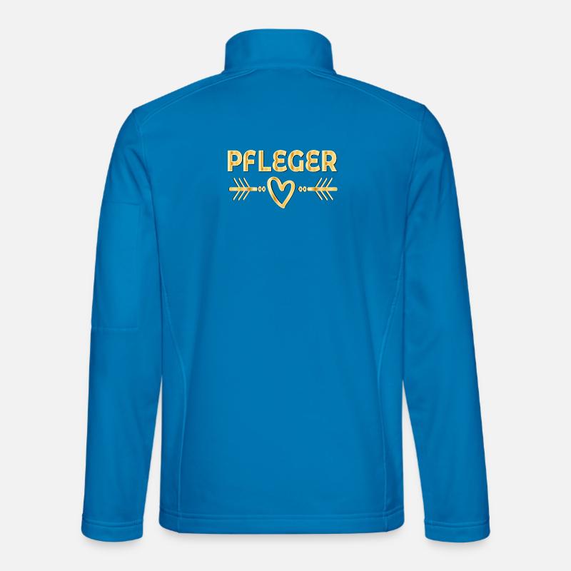 Pfleger Herz Pflegeberufe - Unisex Softshelljacke - Lichtblau