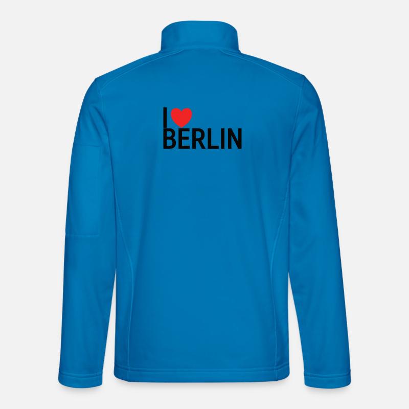 Ich liebe Berlin - Unisex Softshelljacke - Lichtblau