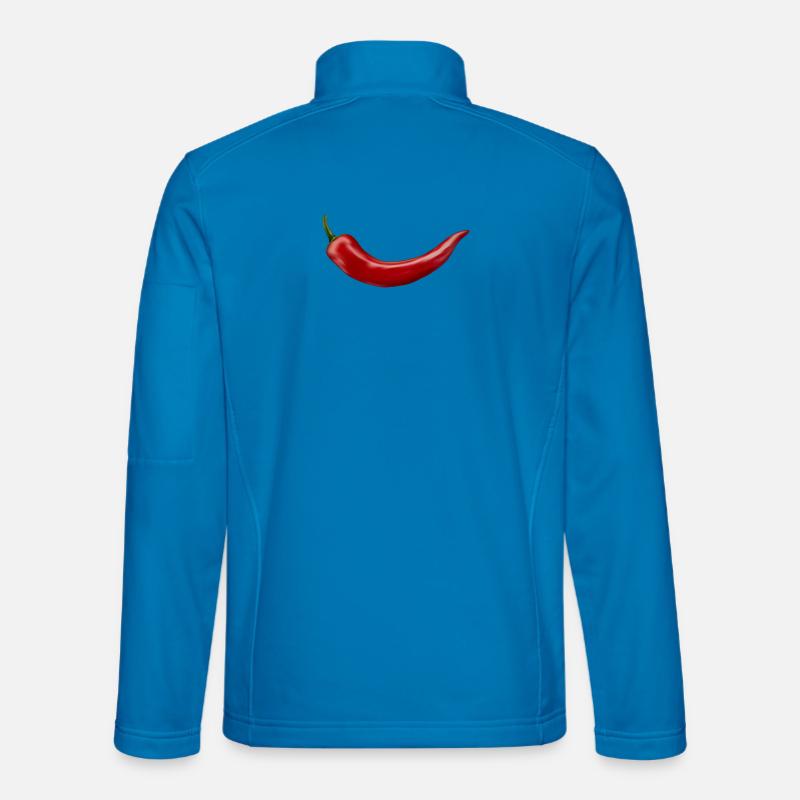 Idée de cadeau de T-shirt de conception de piment rouge Veste en tissu softshell Unisexe