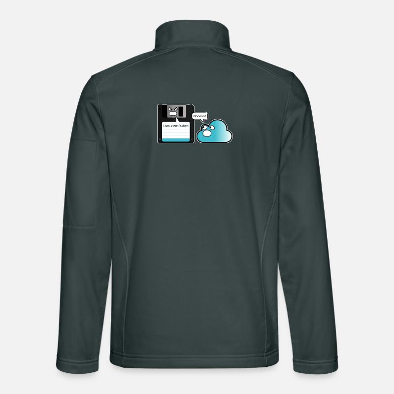 Diskette Cloud Speicher Vater Computer Witz Unisex Softshelljacke