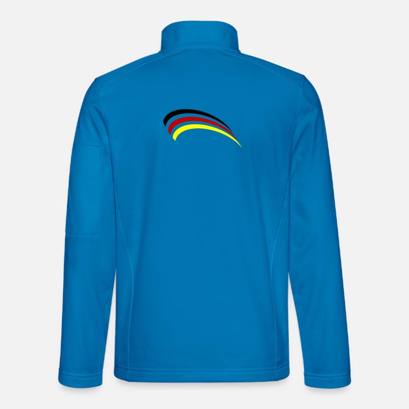 Germany Flag Design - Unisex Softshell Jacket - light blue