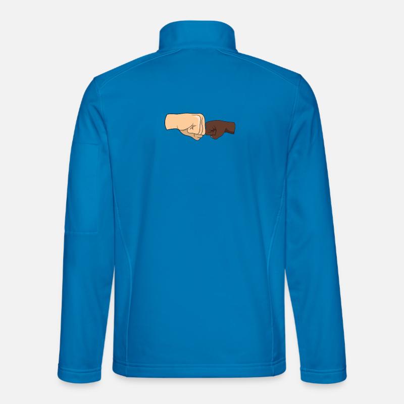 Fäuste in Freundschafts-Geste Unisex Softshelljacke