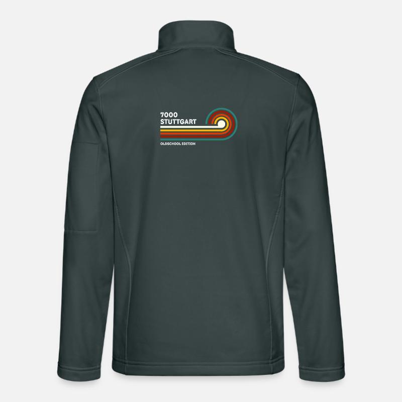 Stuttgart Retro Chemise 7000 Code postal 80s Veste en tissu softshell Unisexe