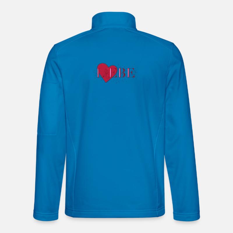 Liebe - Unisex Softshelljacke - Lichtblau
