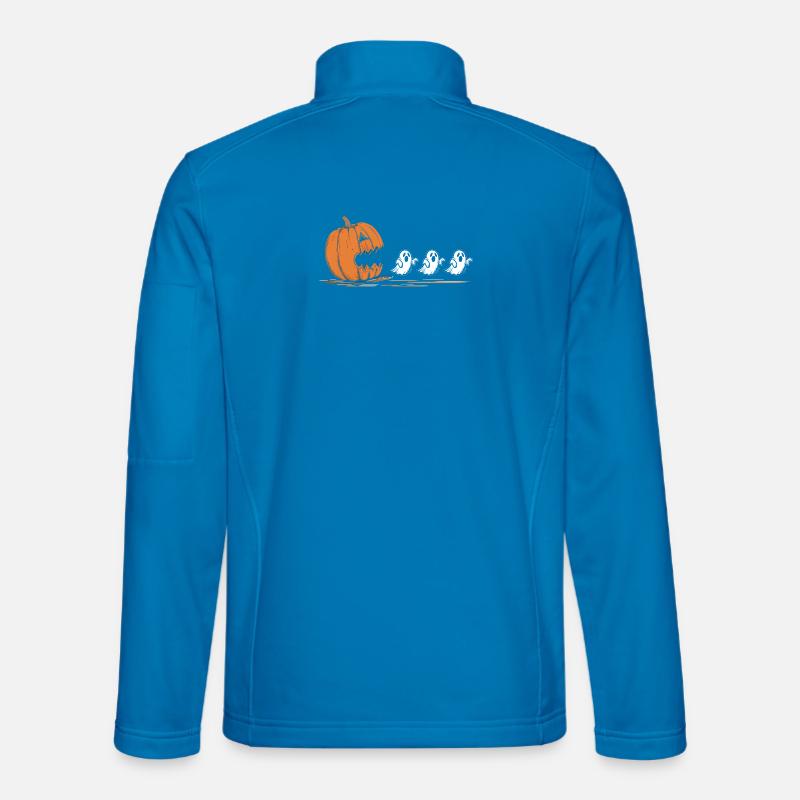 Cracking Pumpkin Ghost Parade - Unisex Softshell Jacket - light blue
