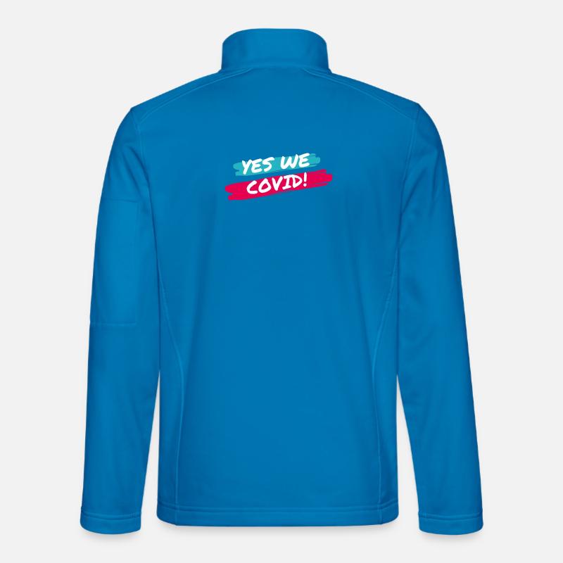Ja, wir COVID! - Unisex Softshelljacke - Lichtblau