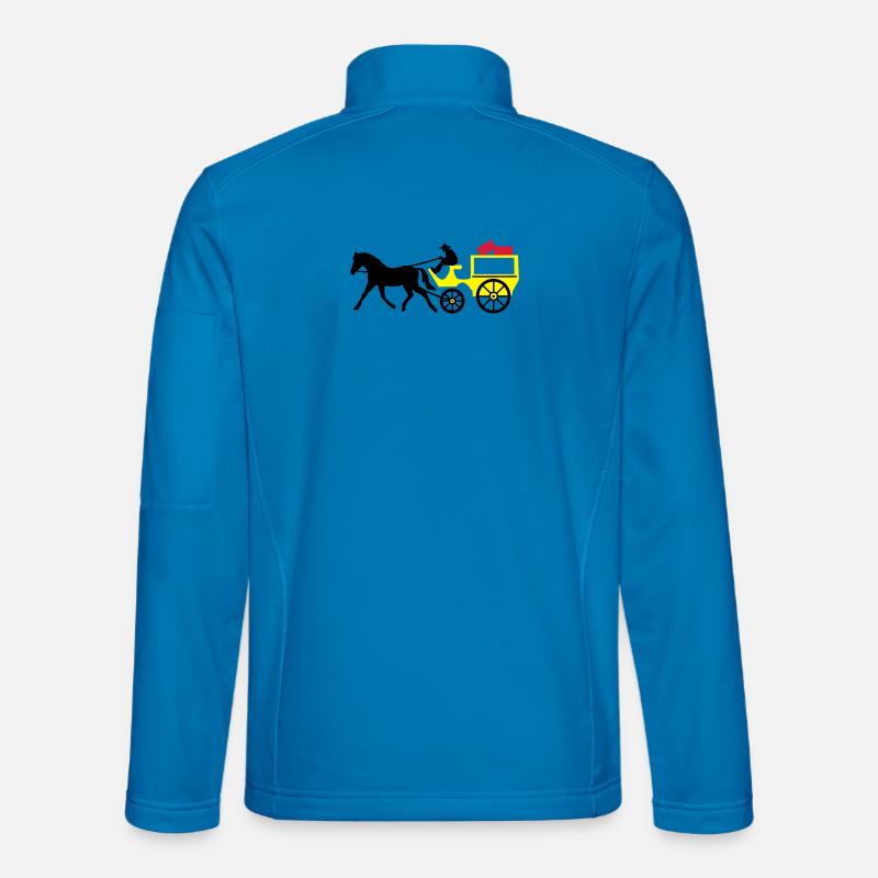 postkutsche post transport - Unisex Softshelljacke - Lichtblau