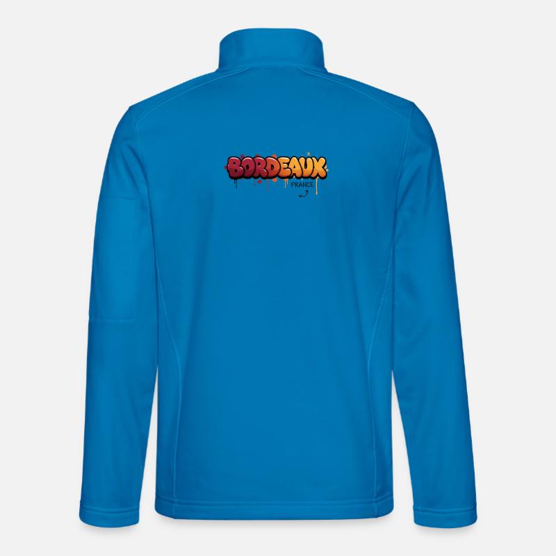 Bordeaux Graffiti Stadtlogo - Unisex Softshelljacke - Lichtblau