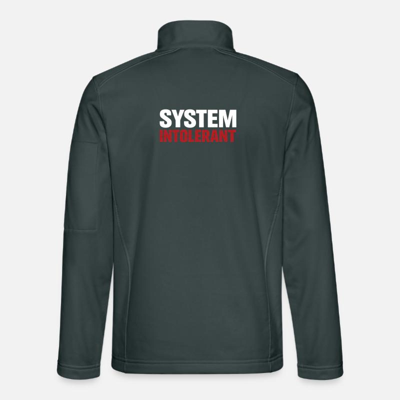 System Intolerant – Starkes Statement Design Unisex Softshelljacke