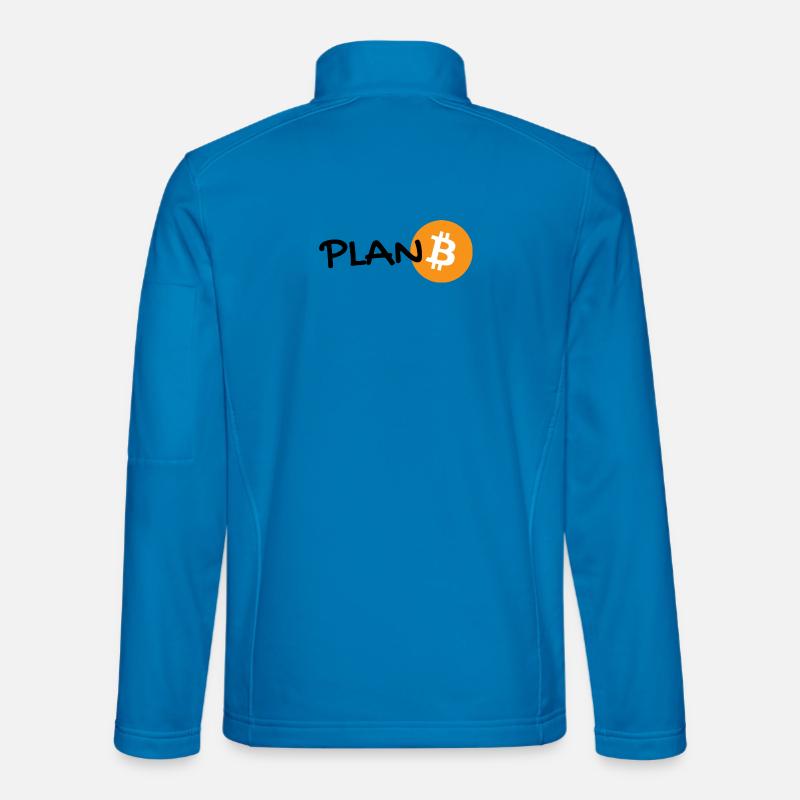 plan B - bitcoin Plan Bitcoin - Hoodl  - Unisex Softshelljacke - Lichtblau