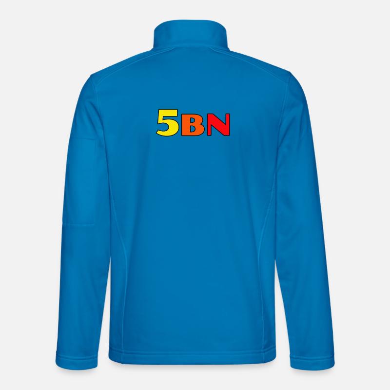 Lettres en bloc à explosion couleur 5BN Veste en tissu softshell Unisexe