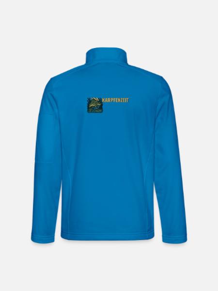 Karpfenangeln Karpfenzeit. - Unisex Softshelljacke - Lichtblau