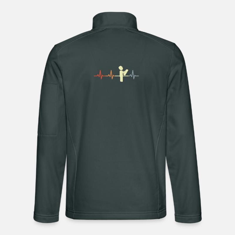 Retro Architect Heartbeat Unisex Softshell Jacket