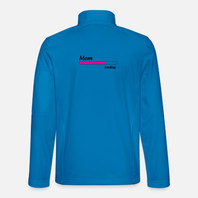 Mama lädt... Bitte warten - Werdende Mutter - Unisex Softshelljacke - Lichtblau