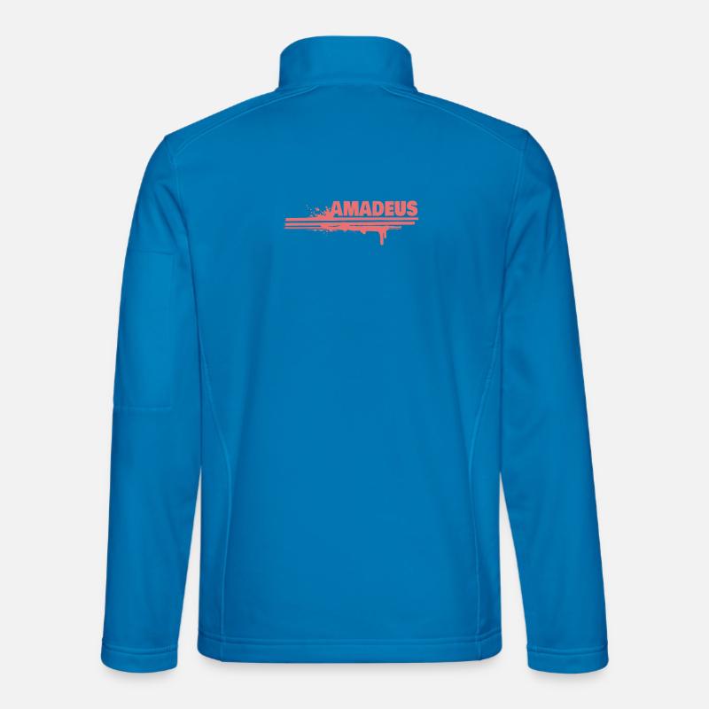 Amadeus Spritz Font - Unisex Softshell Jacket - light blue