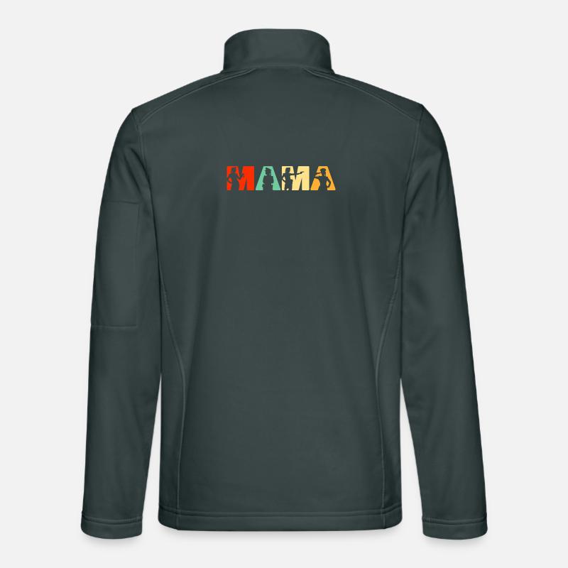 Polizei Mama Polizei Mutter Retro Unisex Softshelljacke