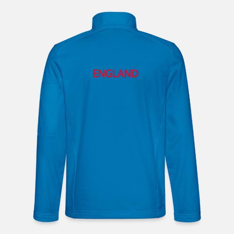 English Landscape in Wave Foam Style - Unisex Softshell Jacket - light blue
