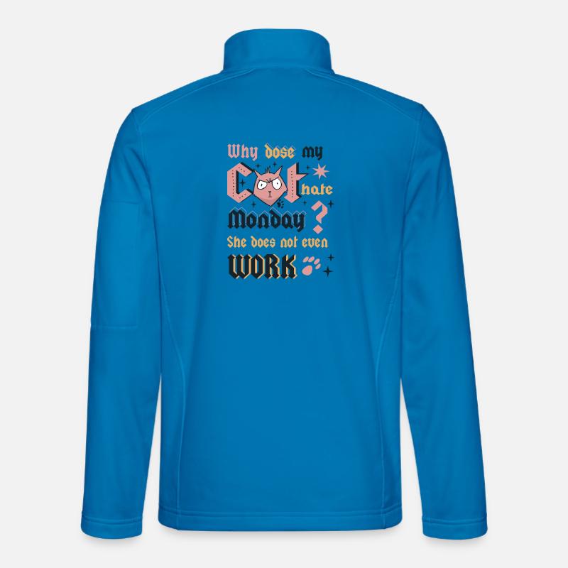 Cats Monday - Unisex Softshell Jacket - light blue