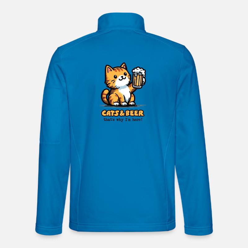 Chats et bière 2 Veste en tissu softshell Unisexe