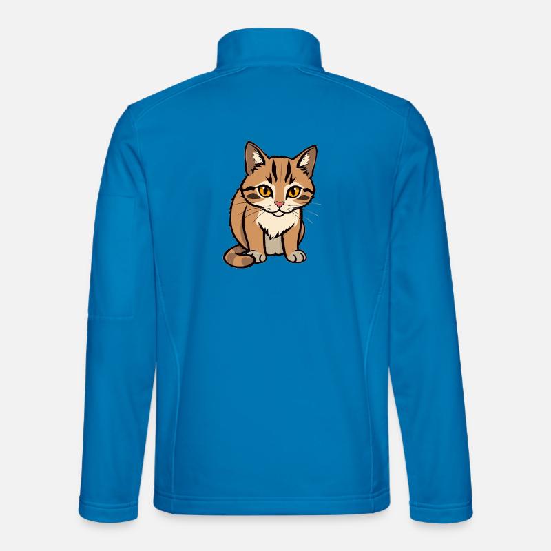 Cat - Unisex Softshell Jacket - light blue