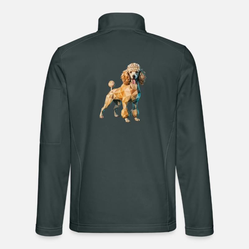 Poodle - Cool Low Poly Logo Unisex Softshell Jacket
