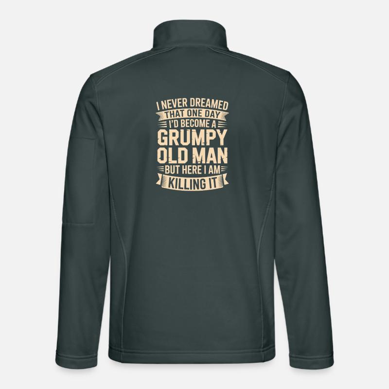 Grumpy Old Man Killing It Unisex Softshell Jacket