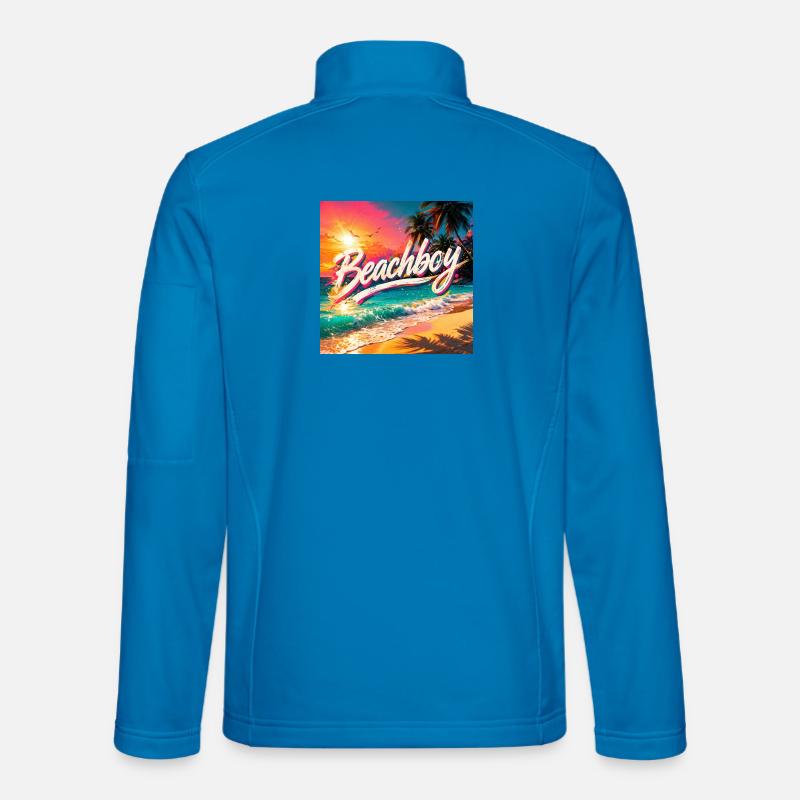 Beachboy Neon Sunset - Unisex Softshelljacke - Lichtblau