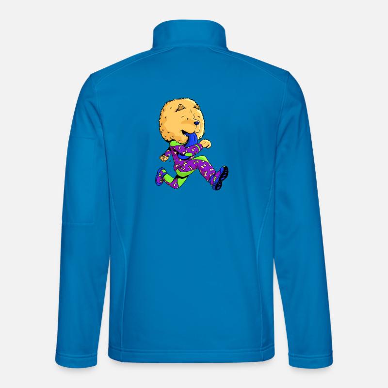 Chow-chow runner - Unisex Softshell Jacket - light blue