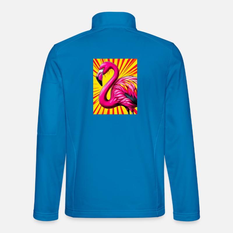 Flamingo - Unisex Softshelljacke - Lichtblau