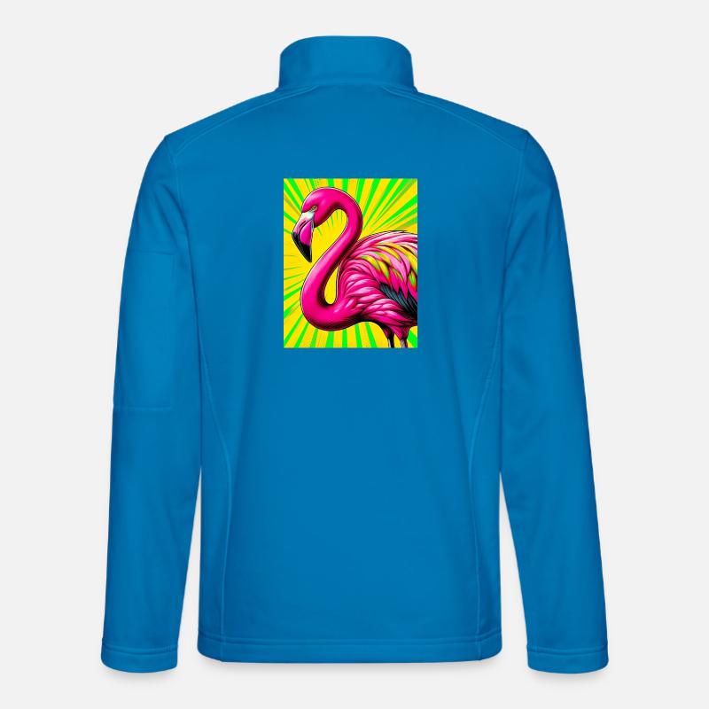 Flamingo - Unisex Softshelljacke - Lichtblau