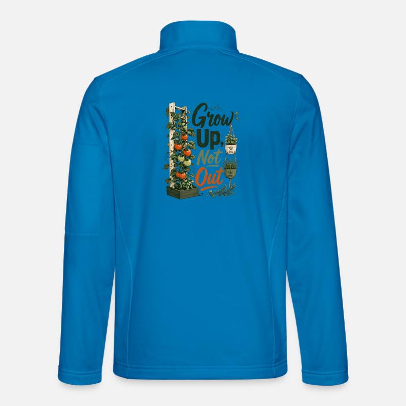 Grow Up Not Out - Unisex Softshelljacke - Lichtblau