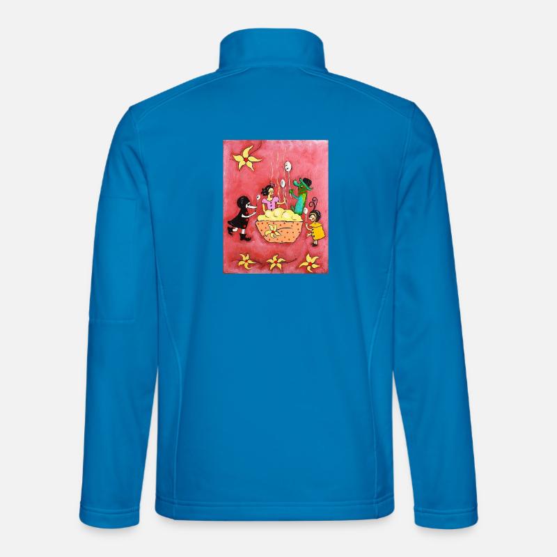 Pudding à la vanille - Veste en tissu softshell Unisexe - bleu clair
