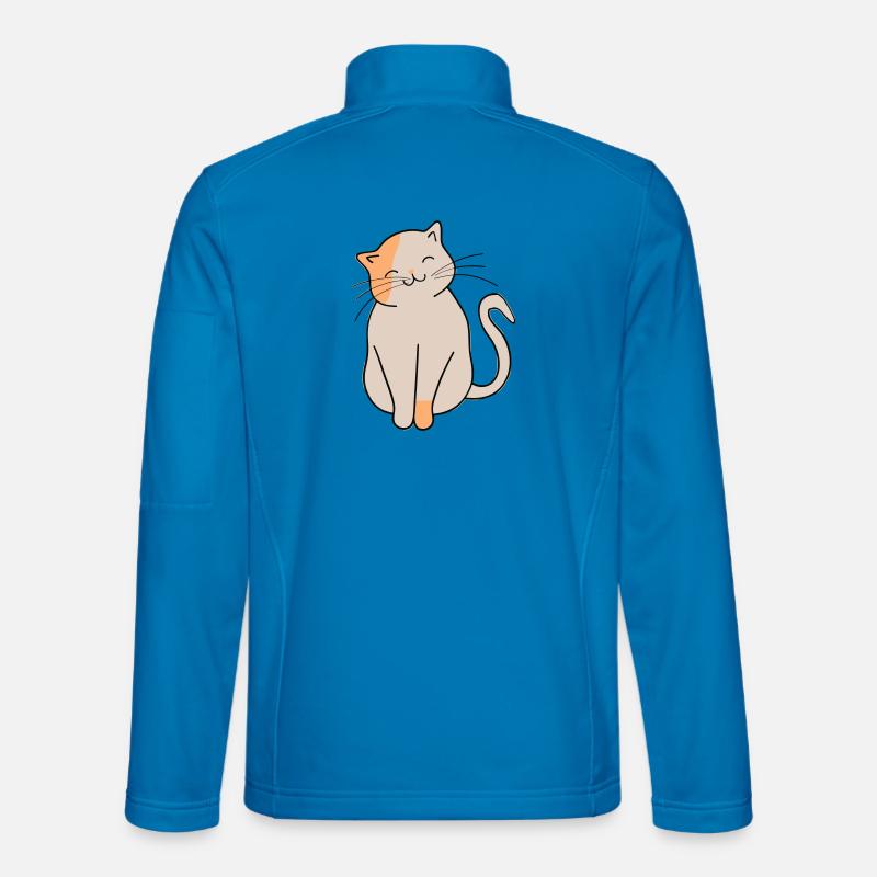 Katze - Unisex Softshelljacke - Lichtblau