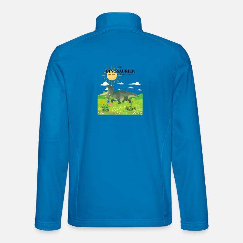 Dinosaurier ART - Unisex Softshelljacke - Lichtblau